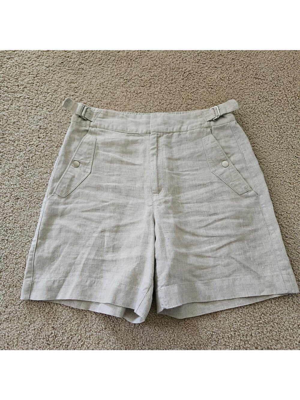 Athleta Voyager Linen Shorts 6